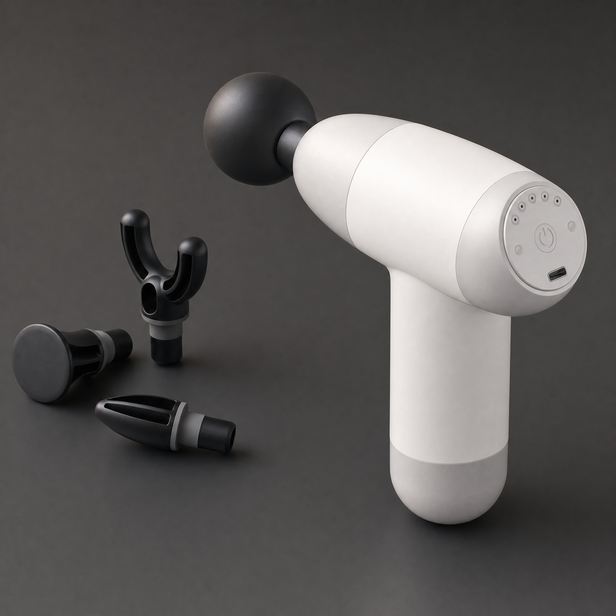MyoPulse Mini, pistolet de massage percussion portable, autre angle de vue