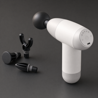 MyoPulse Mini, pistolet de massage percussion portable, autre angle de vue